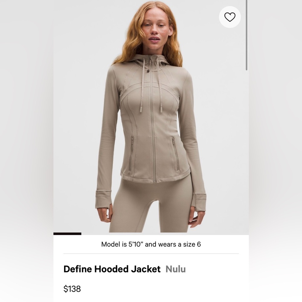 Lululemon Define Hoodie - Green Size 6